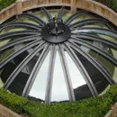 Finished steel dome atrium